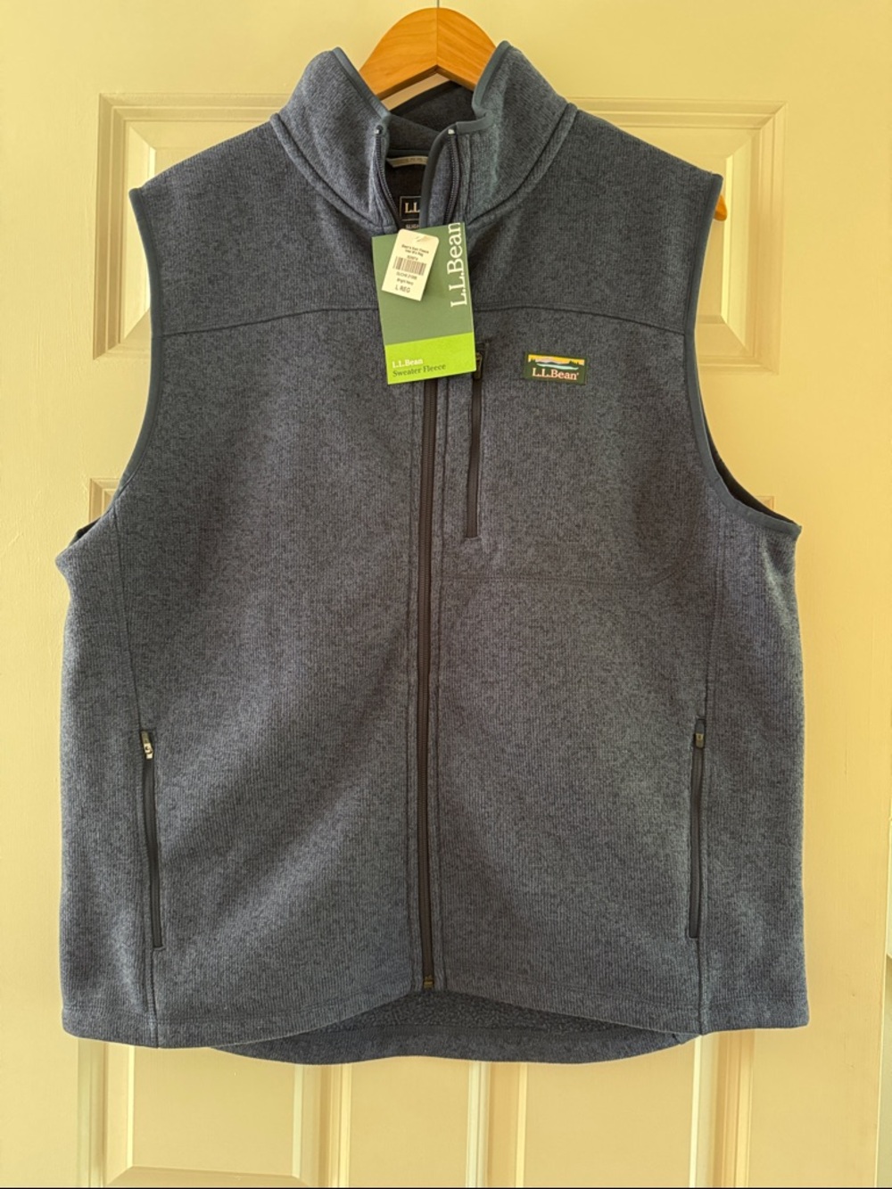 Men’s LL Bean Sweater Fleece Vest. Size Large